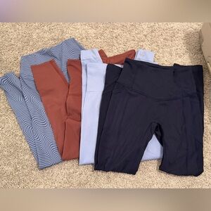 Leggings bundle of 5! (Lulu, Set Active, Spanx, Savvi, Vitality)
